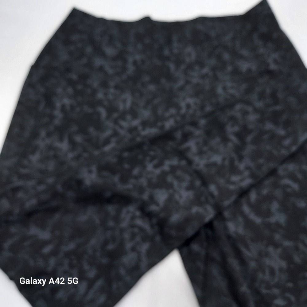 Danskin Womens Activewear Leggings High Waist Workout Gray Camo‎ Large